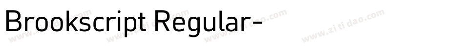 Brookscript Regular字体转换